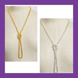 Necklace w/ Earrings - lightweight Chain